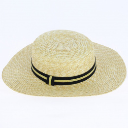 Canotier - Natural Straw Floppy Hat - Traclet
