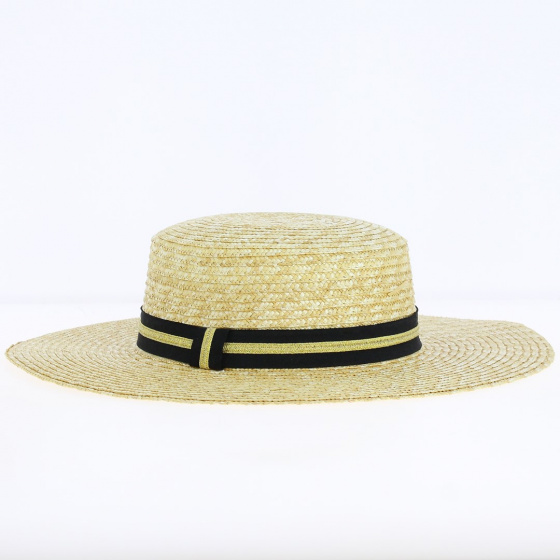 Natural Straw Capeline Hat - Traclet