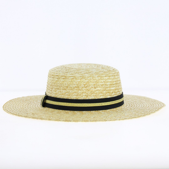 Natural Straw Capeline Hat - Traclet