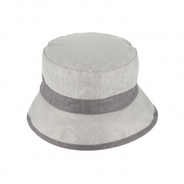 Gray Waterproof Linen Bucket Hat - Fiebig