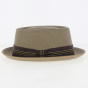 Porkpie Carver Taupe hat - Bailey