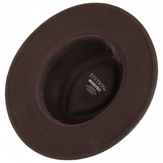 Chapeau Feutre Tresse Traveller Marron - Stetson