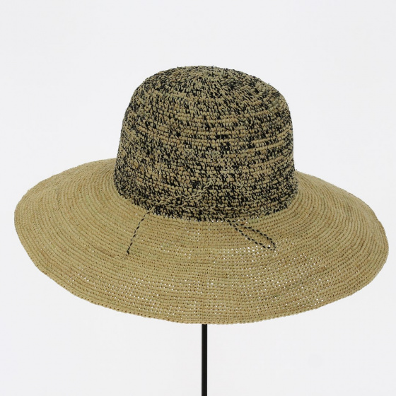 Capeline Melody Raphia Chiné & Naturel - Traclet Capeline Melody Raphia Chiné & Naturel - Traclet