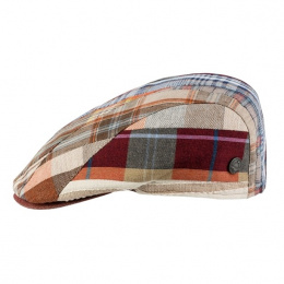 Burgundy Pino Patchwork Flat Cap - MTM