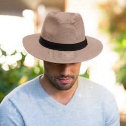 Taupe Pana-Mate Fedora Hat - House of Ord
