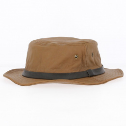 Kirwee Sheepskin Leather Taupe Hat - Aussie Apparel