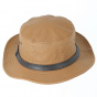Taupe Sheep Leather Kirwee Hat - Aussie Apparel