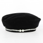Beaded Velvet Beret - Traclet
