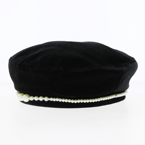 Beaded Velvet Beret - Traclet Beaded Velvet Beret - Traclet