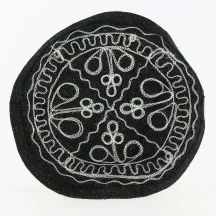Women's Pakol Embroidered Wool mottled black - Traclet