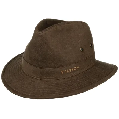 Brown Cotton Traveller Hat - Stetson