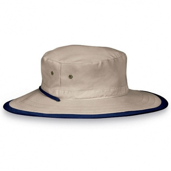 Traveller Explorer Camel/Navy UPF50+ Hat - House of Ord