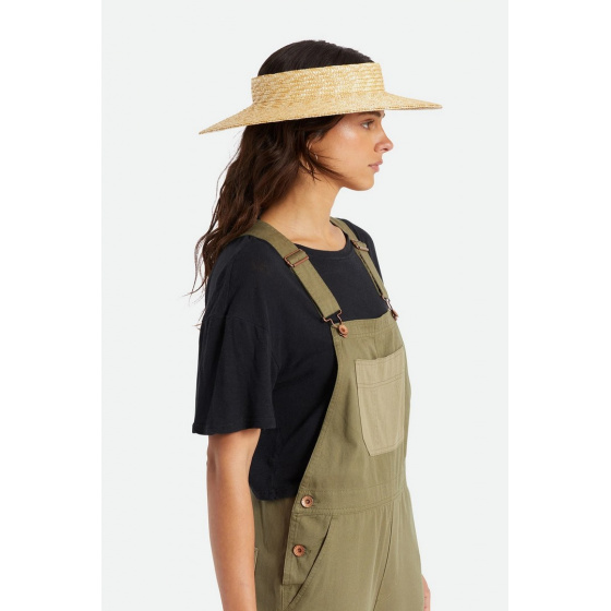 Joanna Honey Natural Straw Visor - Brixton