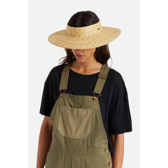 Joanna Honey Natural Straw Visor - Brixton