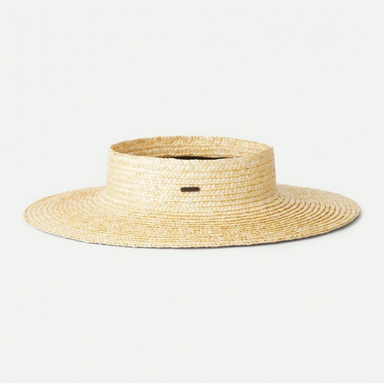 Joanna Honey Natural Straw Visor - Brixton
