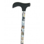 Adjustable Aluminum Cane with Cat Pattern - Fayet