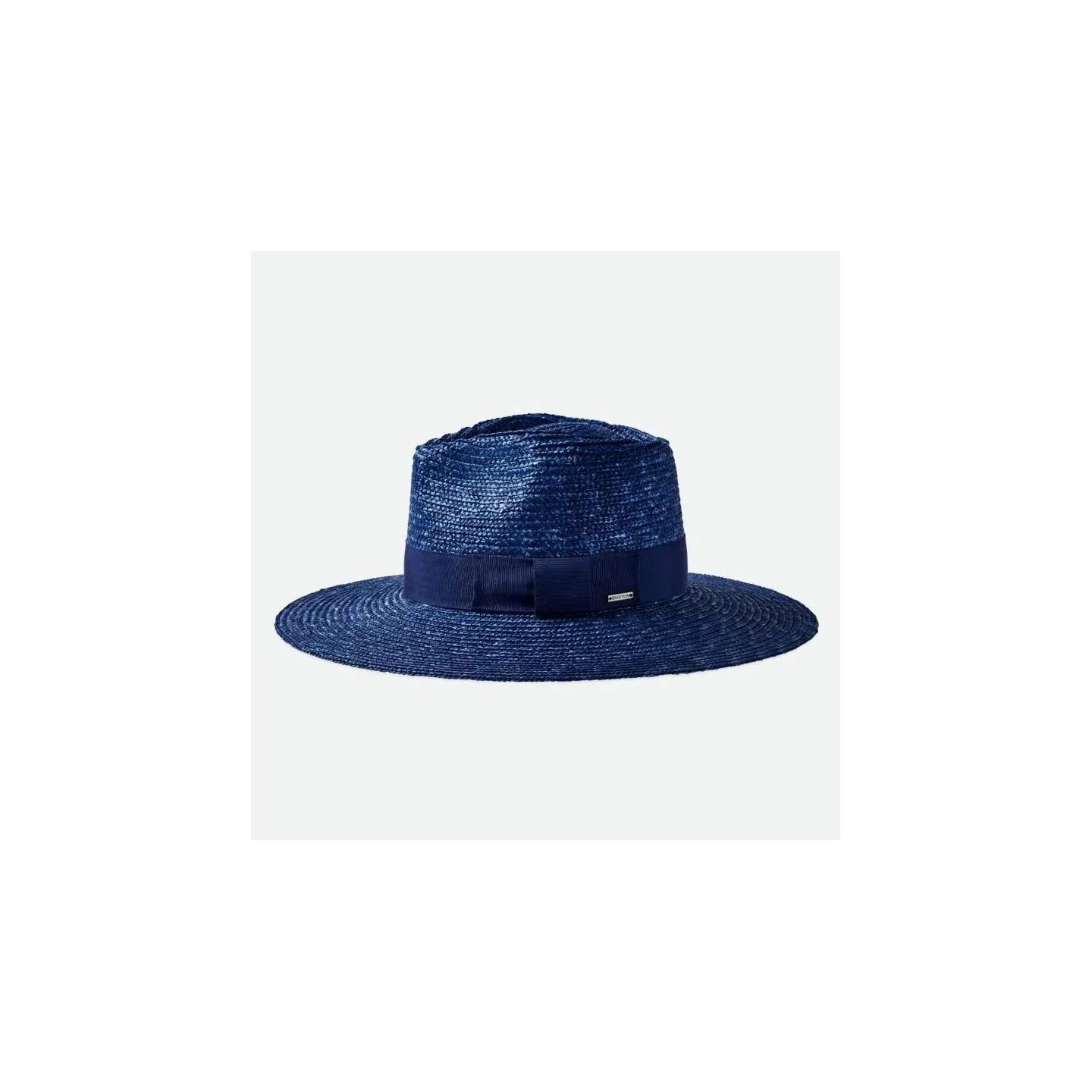 Chapeau Traveller Larges Bords Joanna Paille Naturelle Bleu - Brixton