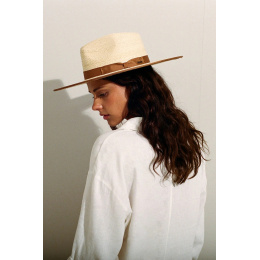 Traveller Jo Rancher Natural Straw Hat - Brixton