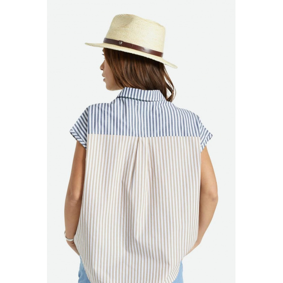 Fedora Messer Natural Straw Hat - Brixton