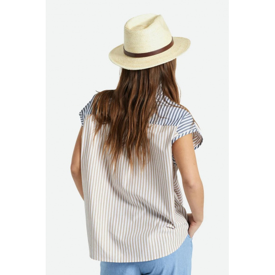 Chapeau Fedora Messer Paille Naturelle - Brixton