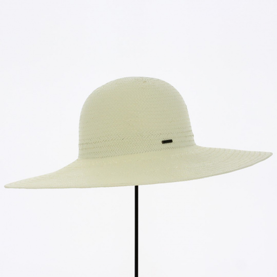 Natural Straw Janae Wide-Brimmed Capeline - Brixton Natural Straw Janae Wide-Brimmed Capeline - Brixton