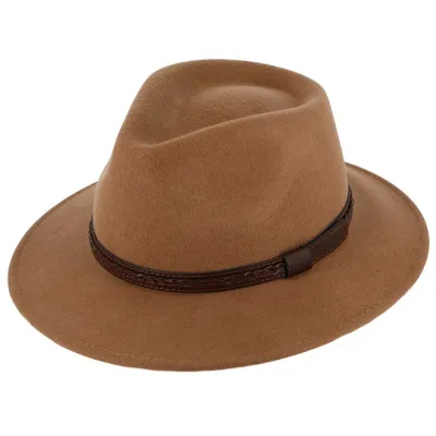 Chapeau Traveller Feutre Tyler Camel - Traclet