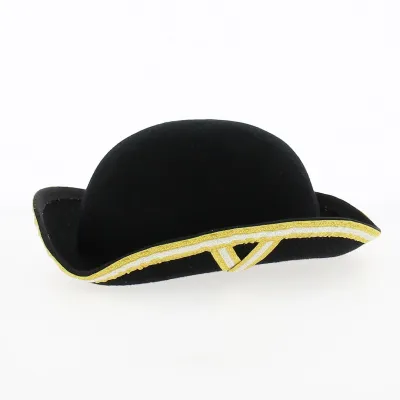 Chapeau Tricornes Lampions Galon type maitre d'équipage de vènerie