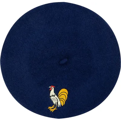 Navy Blue Basque Rugby Supporter Beret - Traclet
