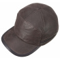 Byers Earflaps Brown Leather Cap - Stetson