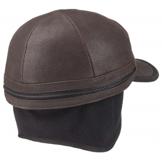 Casquette Byers Earflaps Cuir Marron - Stetson Casquette Byers Earflaps Cuir Marron - Stetson
