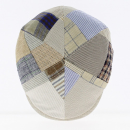 Casquette Bombée Patchwork Lin Beige - Traclet