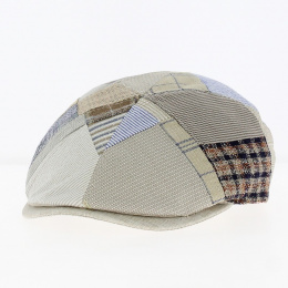Beige Linen Patchwork Camisole Cap - Traclet