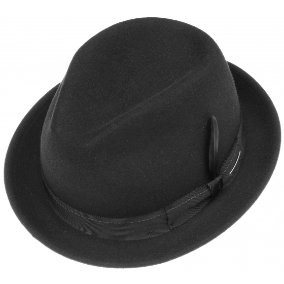 Chapeau Pork Pie Veradale Noir Feutre - Stetson