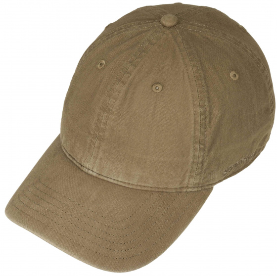 Casquette Baseball Ducor Taupe Coton - Stetson