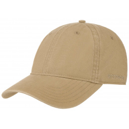 Ducor Dark Beige Cotton Baseball Cap - Stetson