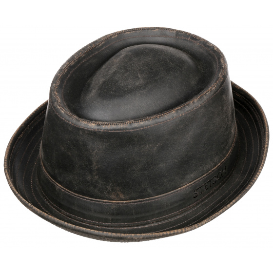 Chapeau Odenton Pork Pie Marron - Stetson Chapeau Odenton Pork Pie Marron - Stetson