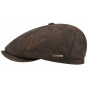 McCook Brown Leather Stetson Cap