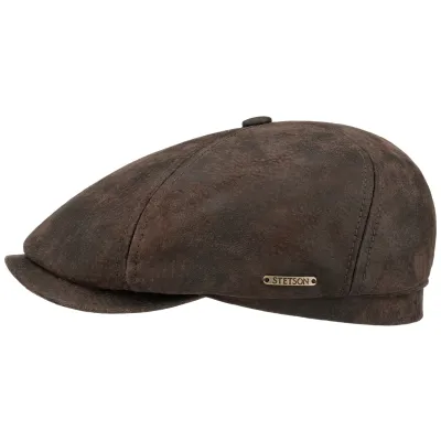 Casquette McCook Marron en Cuir Stetson