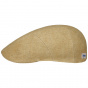 Ivy Beige Linen Flat Cap - Stetson