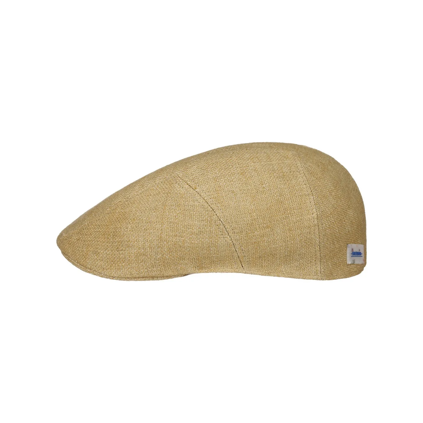 Ivy Beige Linen Flat Cap - Stetson