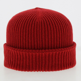 Cousteau Hat Recycled Wool Red - Traclet