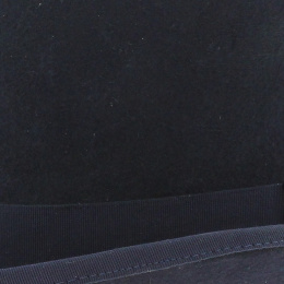 Navy blue wool felt top hat - Traclet