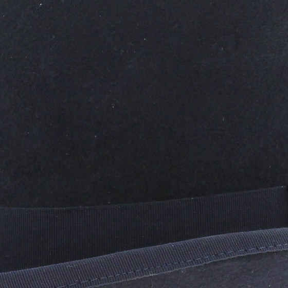 Navy blue wool felt top hat - Traclet