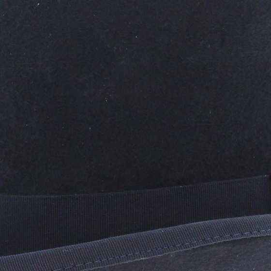 Navy wool felt top hat - Traclet