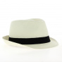 Trilby Panama Hat Black Ribbon - Traclet