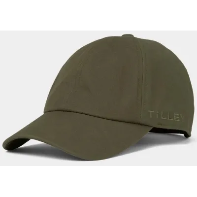 Baseball Cap Wax Cotton Olive - Tilley