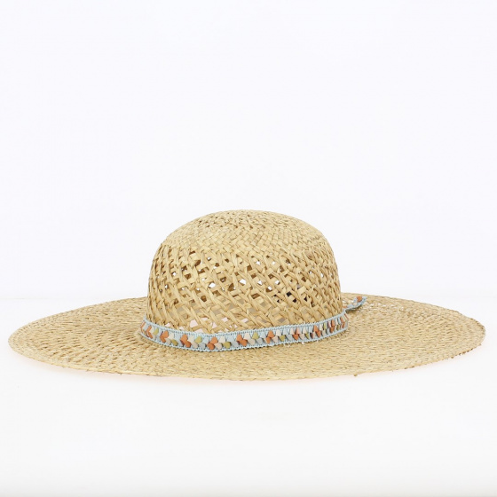 Blajor Natural Straw Wide-Brimmed Hat - Crambes