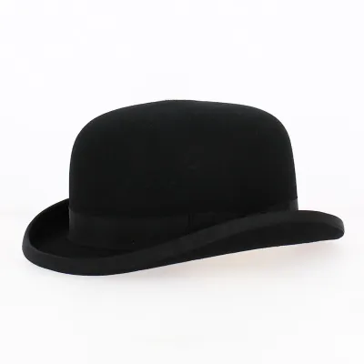Chapeau Melon Harry Feutre laine Noir - Traclet