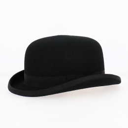 Chapeau Melon Harry Feutre laine Noir - Traclet