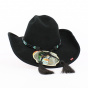 Secret Message Cowboy Hat Black Felt - Bullhide